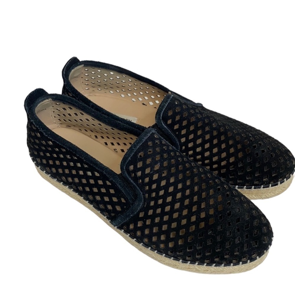 Steve Madden Perforated Leather Slip On Loafer Shoes
